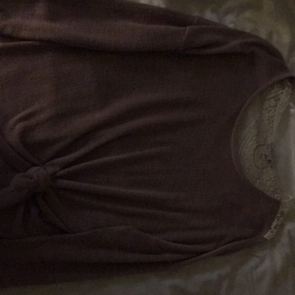 American eagle sweater with lace back.